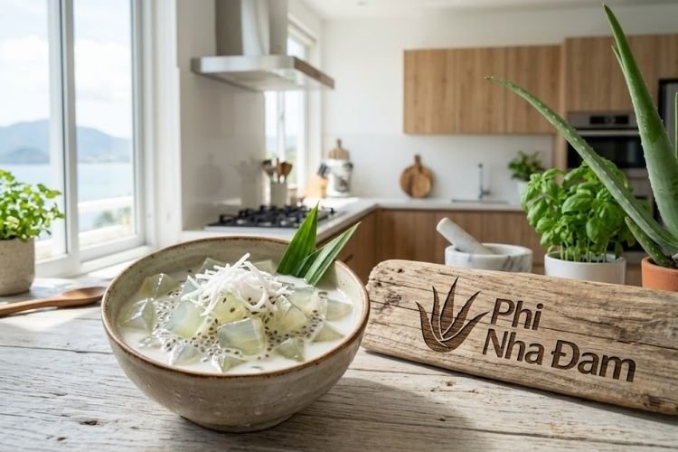 Chè Nha Đam Hạt Chia Nước Cốt Dừa