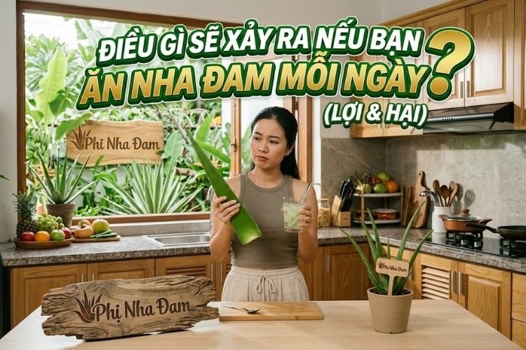 Điều Gì Sẽ Xảy Ra Nếu Bạn Ăn Nha Đam Mỗi Ngày (Lợi & Hại)
