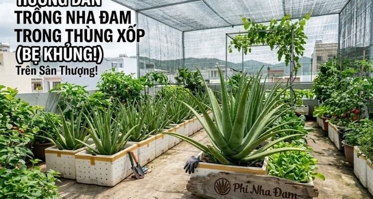 Hướng Dẫn Cách Trồng Nha Đam Trong Thùng Xốp Trên Sân Thượng (Bẹ Khủng)