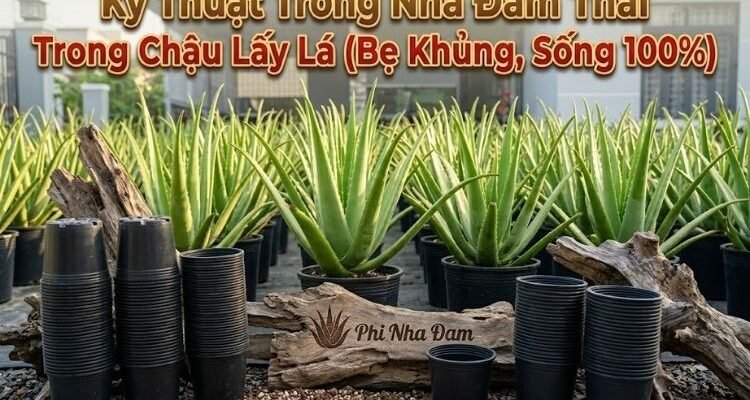 Kỹ Thuật Trồng Nha Đam Thái Trong Chậu Lấy Lá (Bẹ Khủng, Sống 100%)
