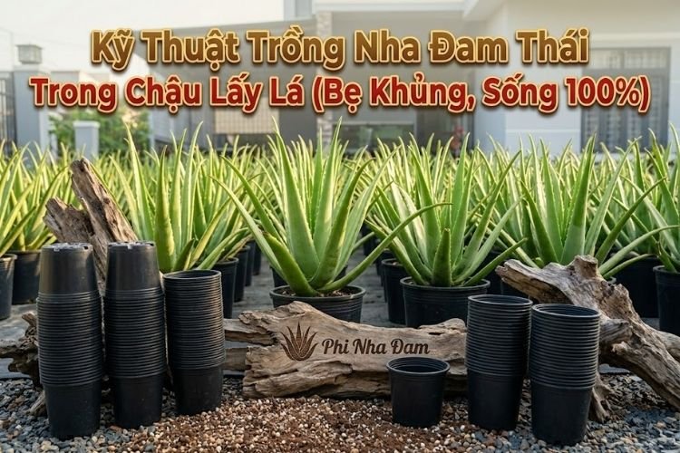 Kỹ Thuật Trồng Nha Đam Thái Trong Chậu Lấy Lá (Bẹ Khủng, Sống 100%)