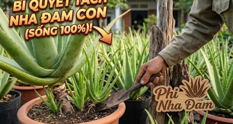 Hướng Dẫn Tách Cây Con Nha Đam (Nhân Giống) Chuẩn Kỹ Thuật, Rễ Khỏe 100%