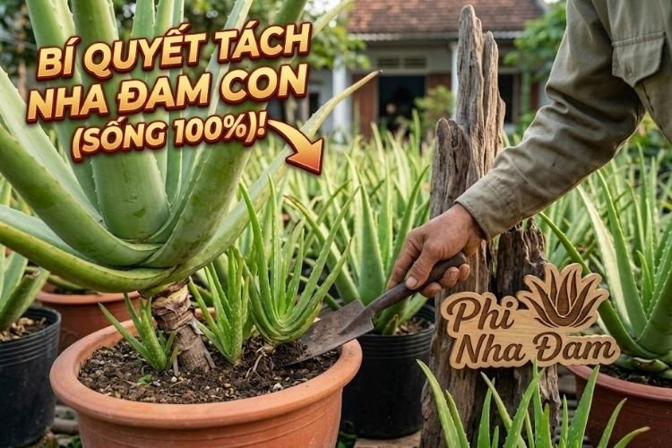 Hướng Dẫn Tách Cây Con Nha Đam (Nhân Giống) Chuẩn Kỹ Thuật, Rễ Khỏe 100%