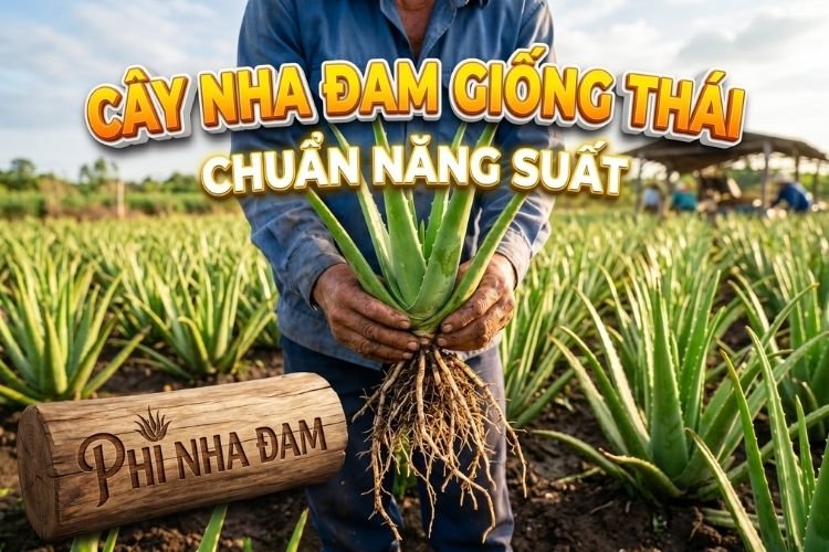 Cây Nha Đam Giống Thái Aloe Vera – Đặc Điểm & Cách Chọn Giống Chuẩn