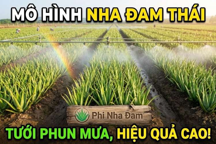 Mô Hình Trồng Theo Rãnh Kèm Hệ Thống Tưới Phun Mưa Tại Đồng Nai