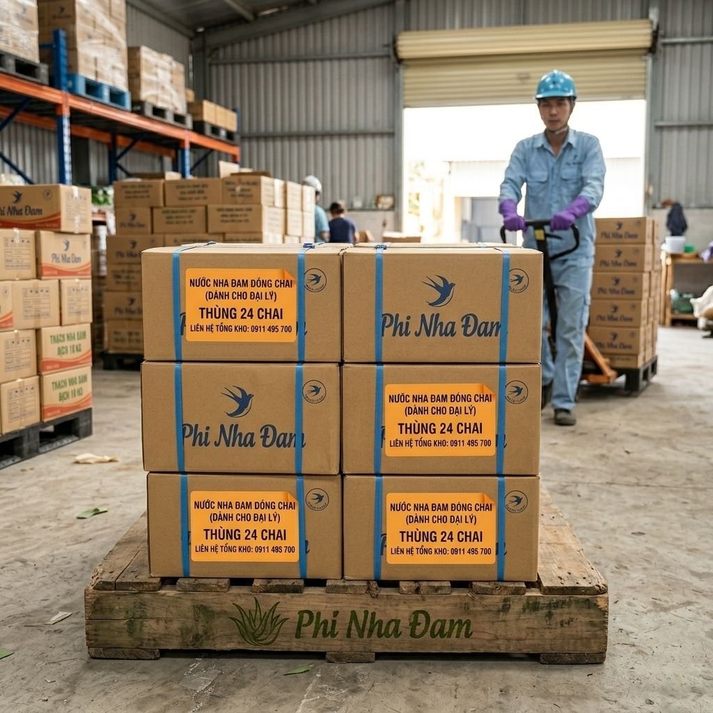 Nước Nha Đam Thùng 24 Chai 2