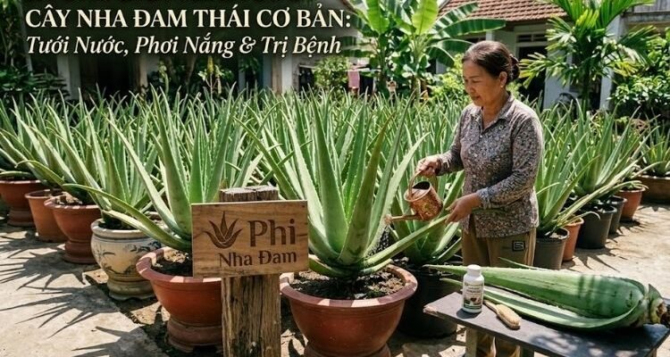 Hướng Dẫn Chăm Sóc Nha Đam Thái Cơ Bản Tưới Nước, Phơi Nắng & Trị Bệnh