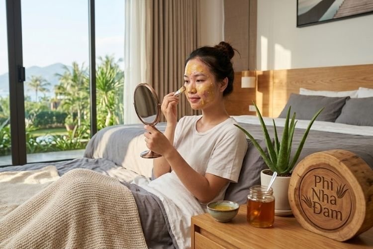 Mặt nạ nha đam và mật ong trị mụn sưng viêm