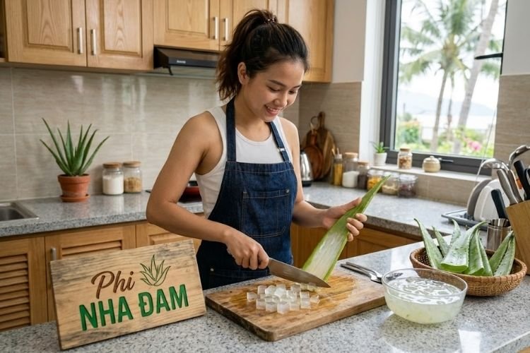 Sơ Chế Nha Đam Không Nhớt, Không Đắng