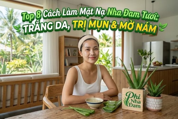 Top 8 Cách Làm Mặt Nạ Nha Đam Tươi Trắng Da, Trị Mụn & Mờ Nám