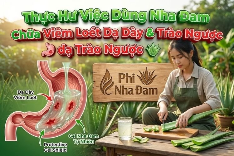 Thực Hư Việc Dùng Nha Đam Chữa Viêm Loét Dạ Dày & Trào Ngược