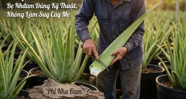 Hướng Dẫn Cách Cắt Bẹ Nha Đam Đúng Kỹ Thuật, Không Làm Suy Cây Mẹ