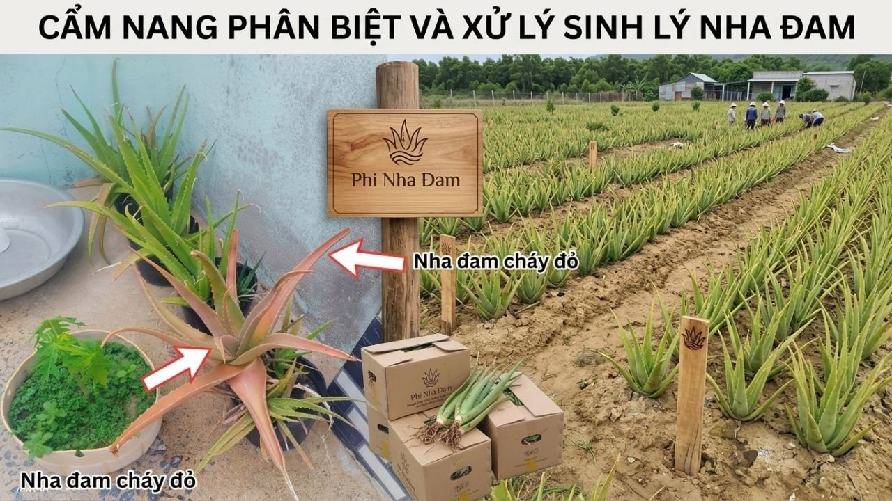 Hiện tượng vàng lá, cháy đỏ rộp ở nha đam
