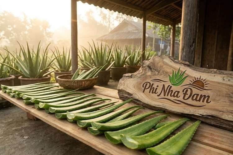 Quy trình ủ héo lá nha đam Thái để vết cắt liền sẹo