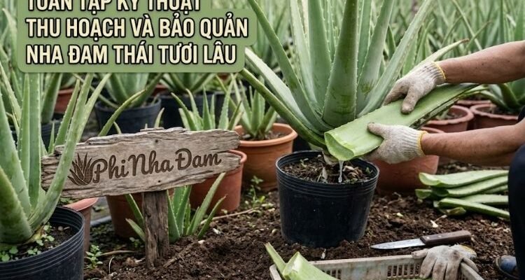 Toàn Tập Kỹ Thuật Thu Hoạch Và Bảo Quản Nha Đam Thái Tươi Lâu (Chuẩn Nông Trường)