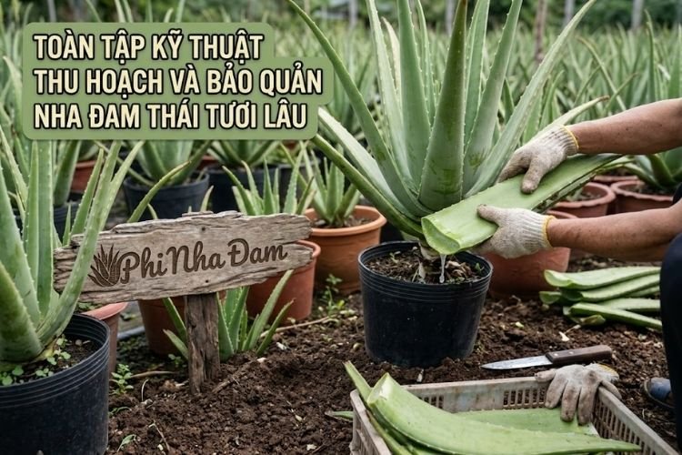 Toàn Tập Kỹ Thuật Thu Hoạch Và Bảo Quản Nha Đam Thái Tươi Lâu (Chuẩn Nông Trường)